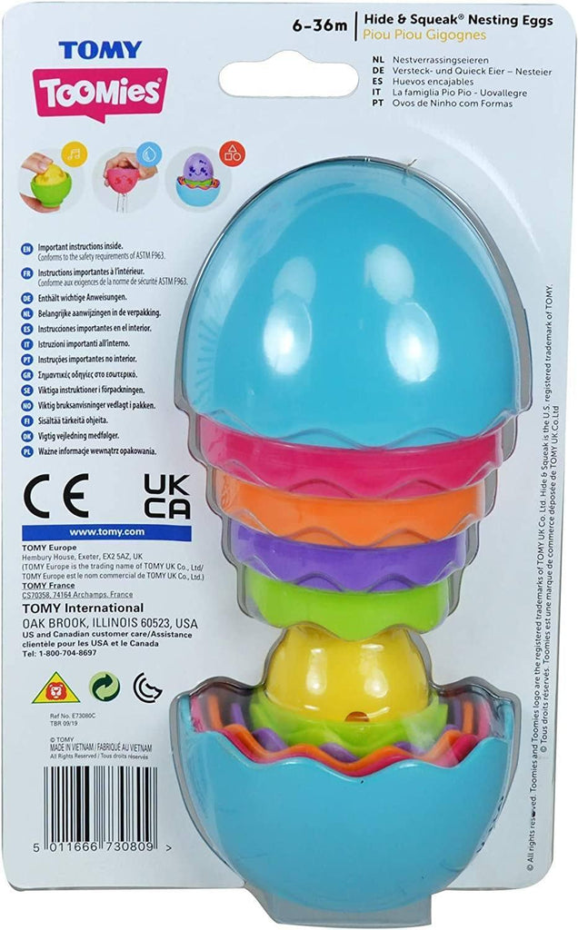 Toomies Hide & Squeak Nesting Eggs - TOYBOX Toy Shop