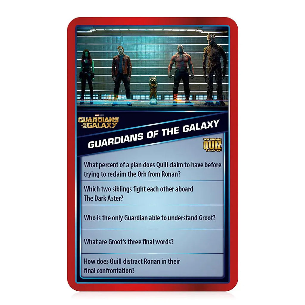 Top Trumps Marvel Cinematic Universe Quiz Game