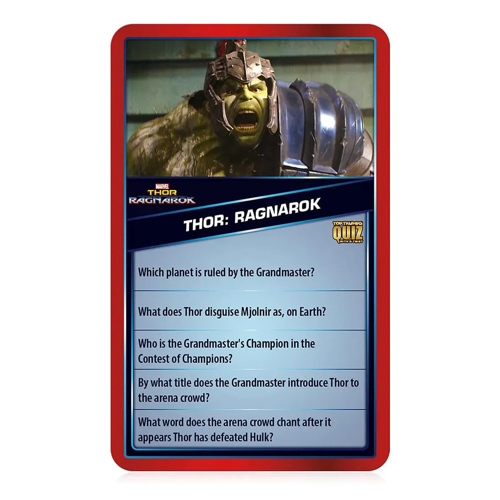 Top Trumps Marvel Cinematic Universe Quiz Game
