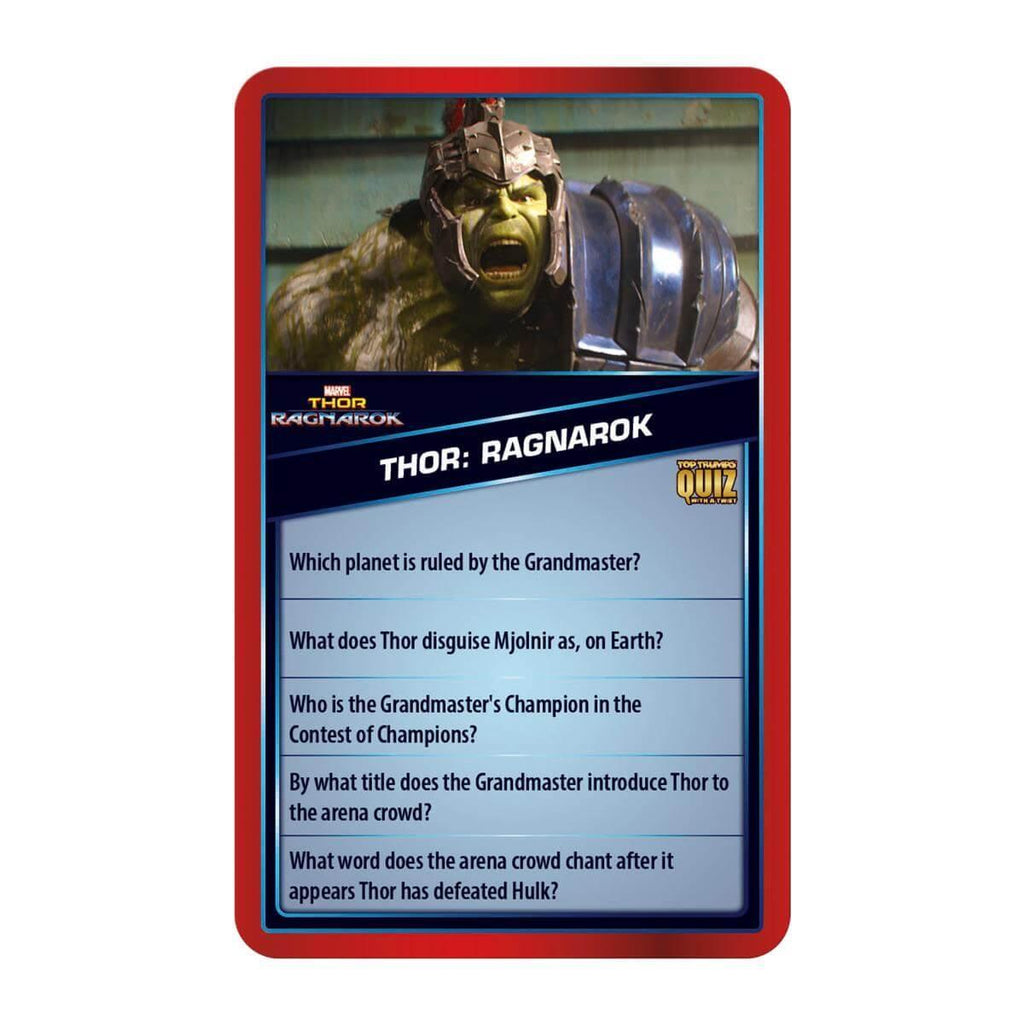 Top Trumps Quiz Marvel Cinematic Card Game - TOYBOX Toy Shop