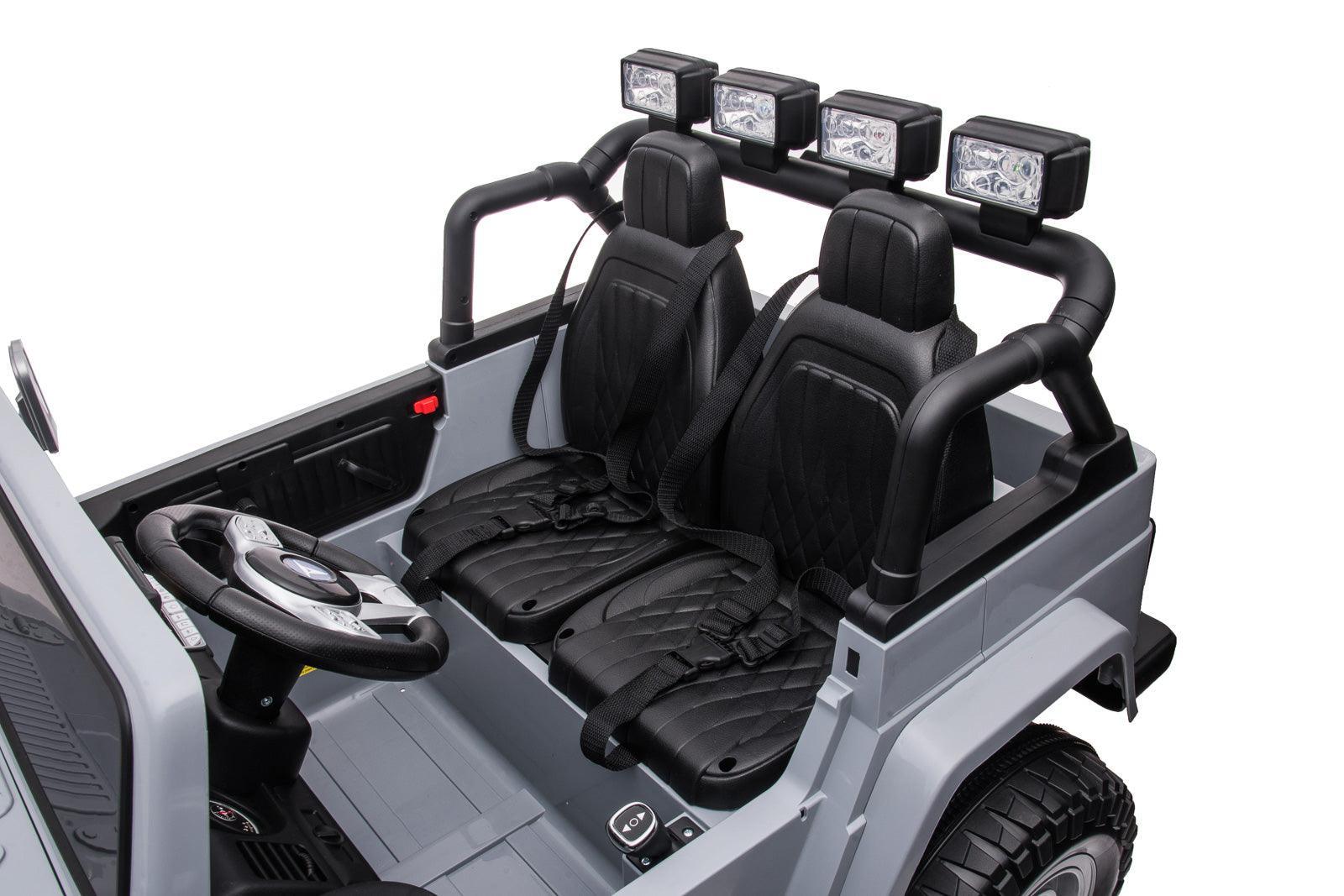 2 Battery Rides TOYOTA Land Cruiser Jeep 12V Battery 2-seater Ride-on Car - Grey | Buy ...