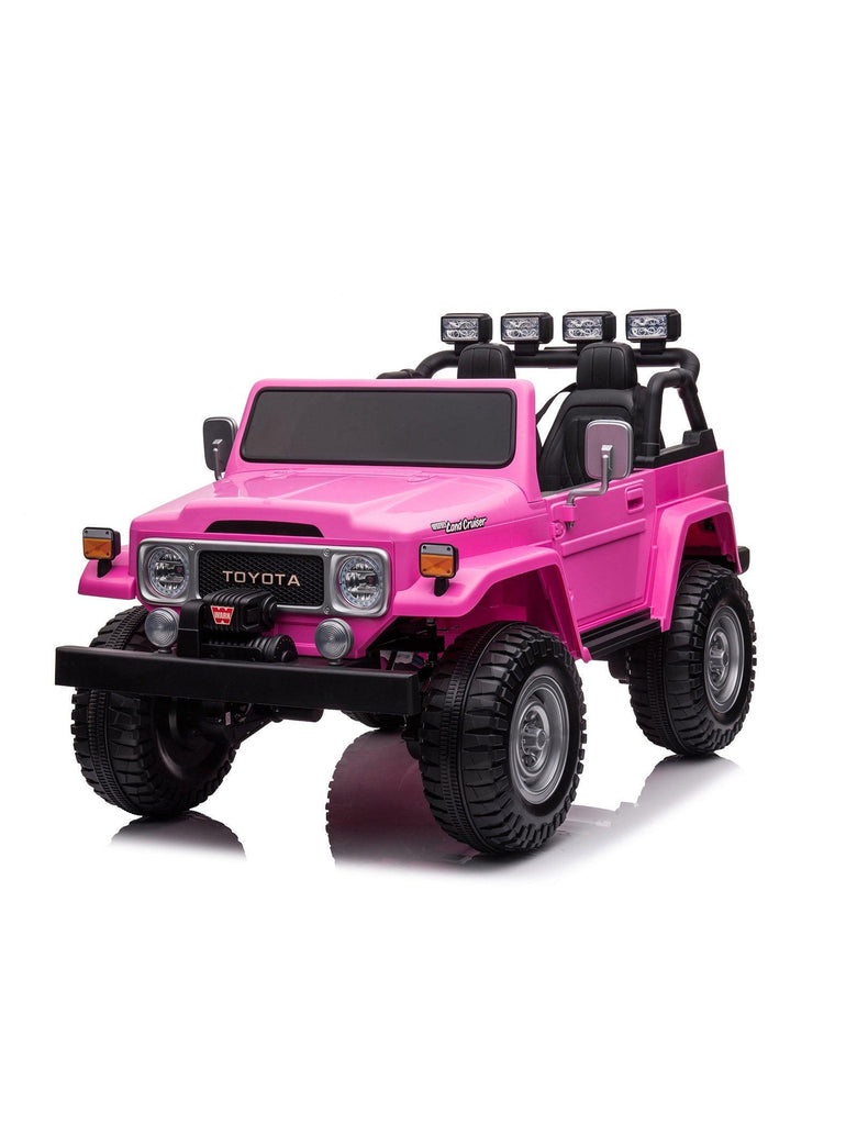 TOYOTA Land Cruiser Jeep 12V Battery 2-Seater Ride-on Car - Pink - TOYBOX Toy Shop