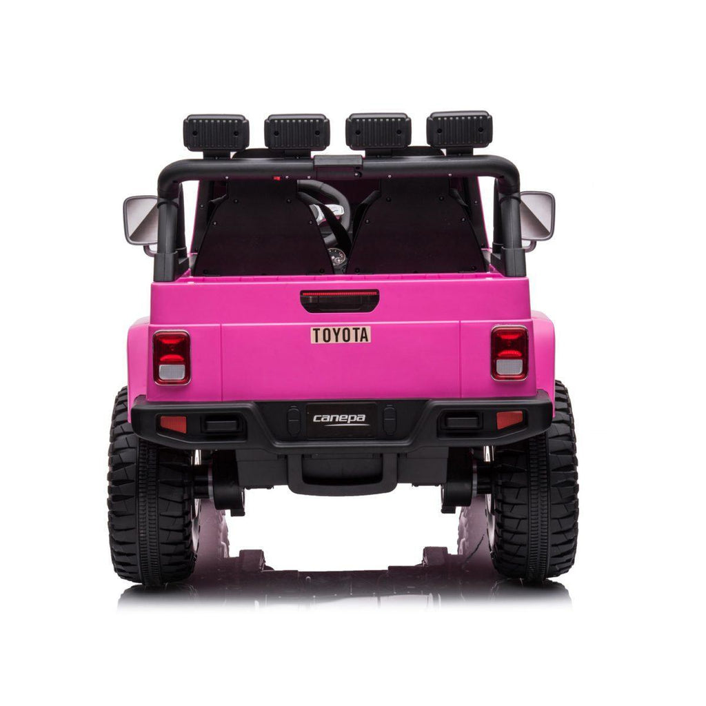 TOYOTA Land Cruiser Jeep 12V Battery 2-Seater Ride-on Car - Pink - TOYBOX Toy Shop