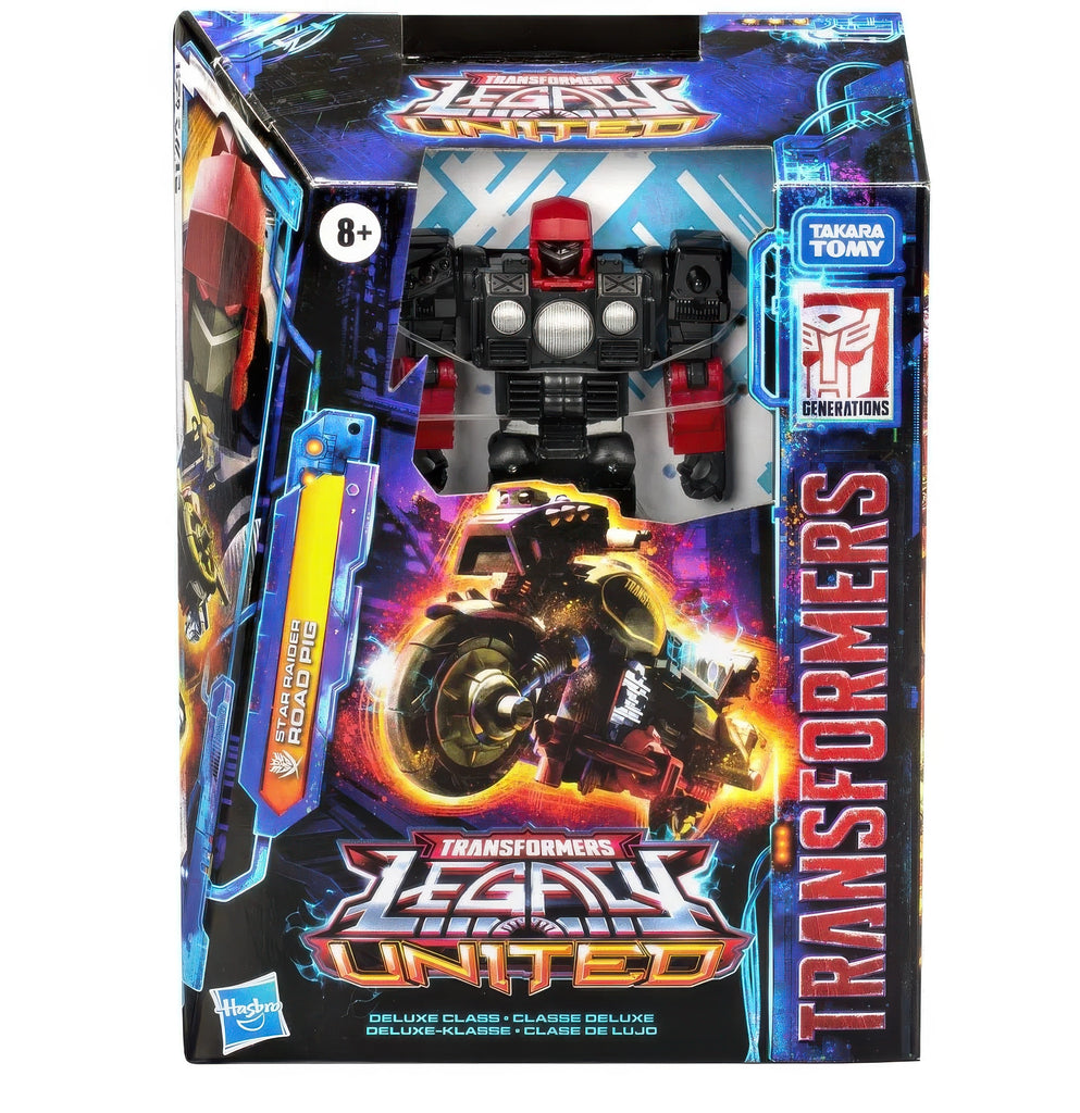 Transformers Legacy United Deluxe Class Star Raider Road Pig 14 cm Figure - TOYBOX Toy Shop