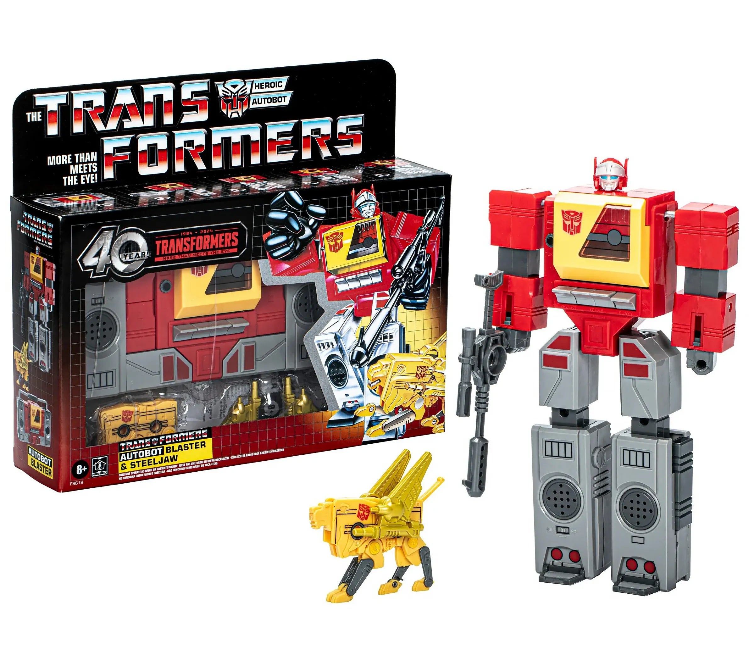 Transformers Retro 40th Anniversary Action Figure G1 Autobot Blaster TOYBOX