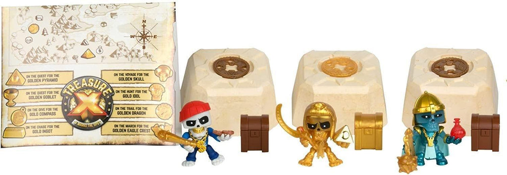 TREASURE X 41501 Three Pack Chest Legends of the Treasure Set - TOYBOX Toy Shop