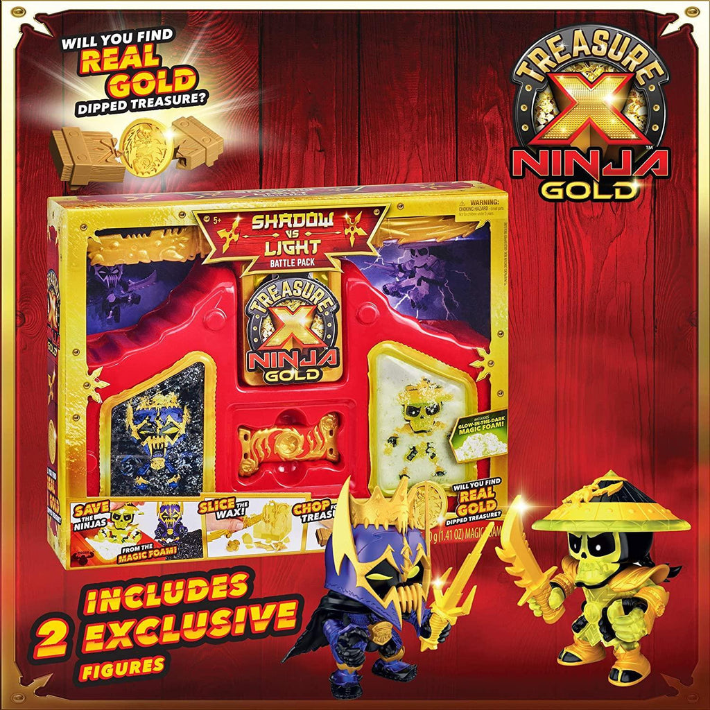 Treasure X Ninja Gold Shadow vs Light Battle Pack - TOYBOX Toy Shop