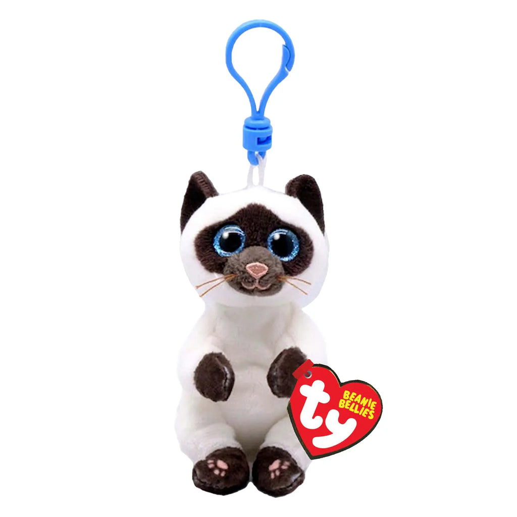 Ty Beanie Babies Bellies Clip Miso Siamese 10cm