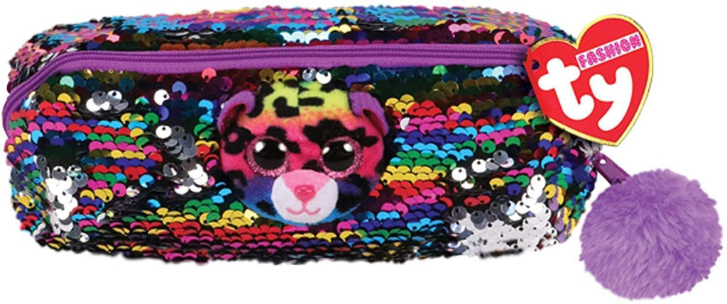 Ty Beanie Boo Dotty The Leopard Sequin Soft Toy Pencil Case 20 cm - TOYBOX Toy Shop
