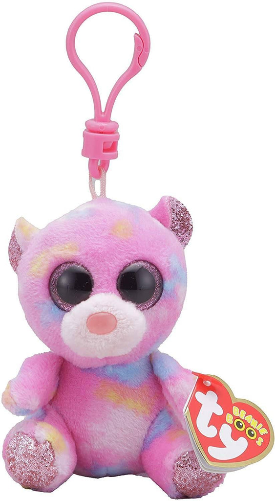 Ty Beanie Boo Franky Pink Keyring - TOYBOX Toy Shop