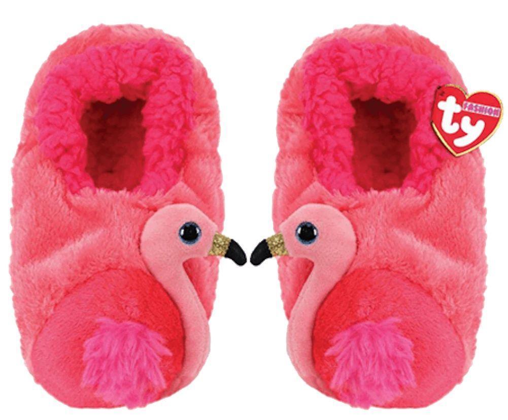 Ty Beanie Boo Slipper Socks - Flamingo - TOYBOX Toy Shop