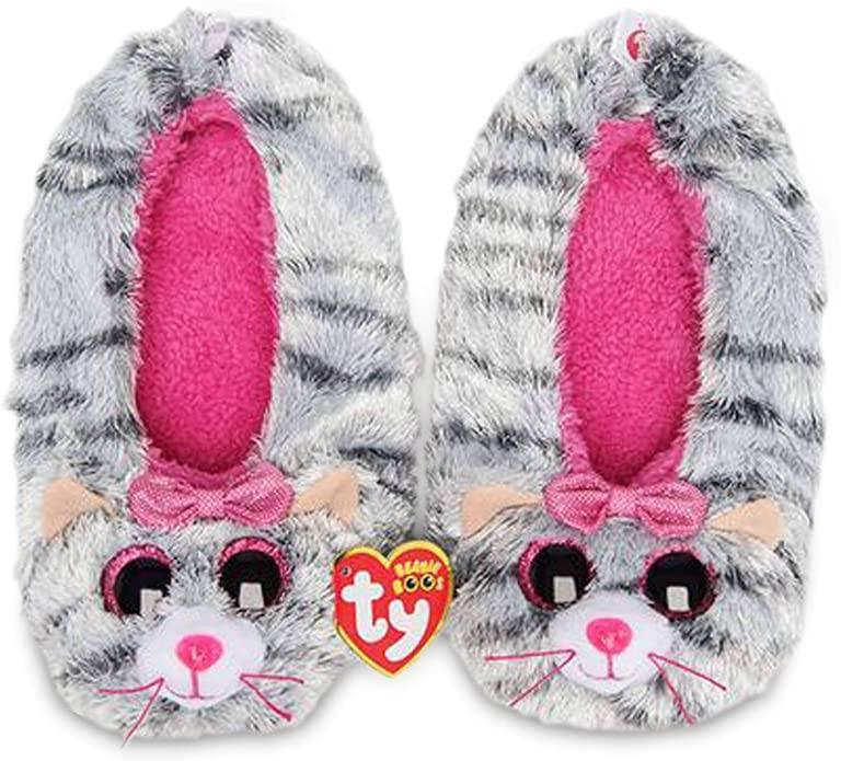 Ty Beanie Boo Slipper Socks - Kiki Cat - TOYBOX Toy Shop