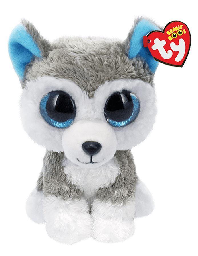 Ty Beanie Boos Slush Gray/White Husky 15cm Plush - TOYBOX Toy Shop