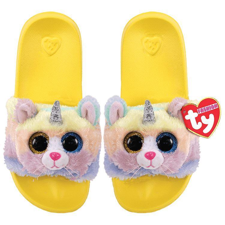 Ty Fashion Slide Slippers Heather Cat - Size 32-34 - TOYBOX Toy Shop