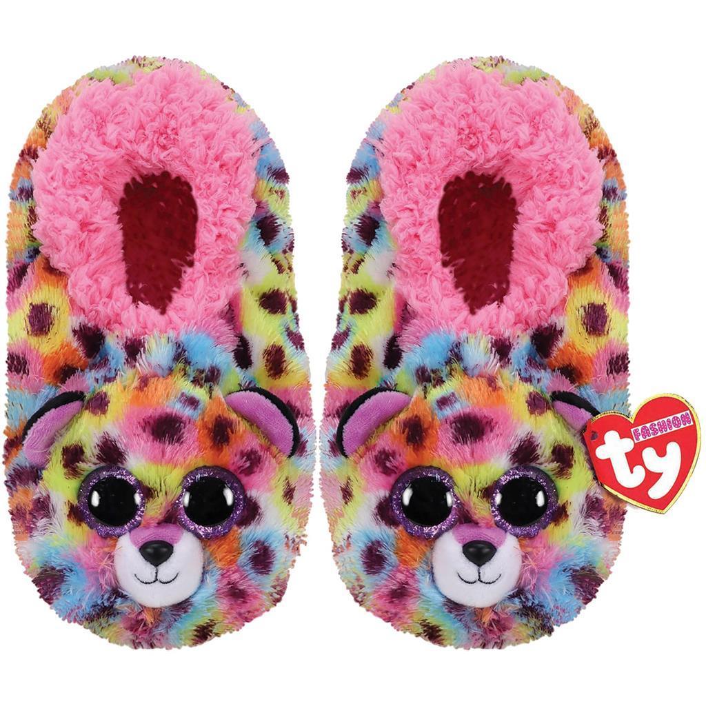 Ty Fashion Slippers Giselle Leopard - Size 32-34 - TOYBOX Toy Shop