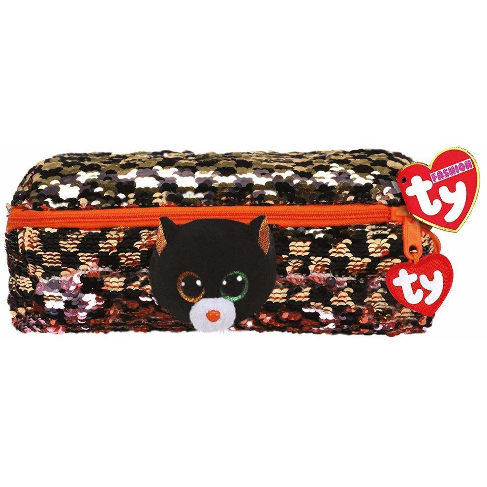Ty Shadow Le Chat Soft Toy Sequins Pencil Case 20 cm - TOYBOX Toy Shop