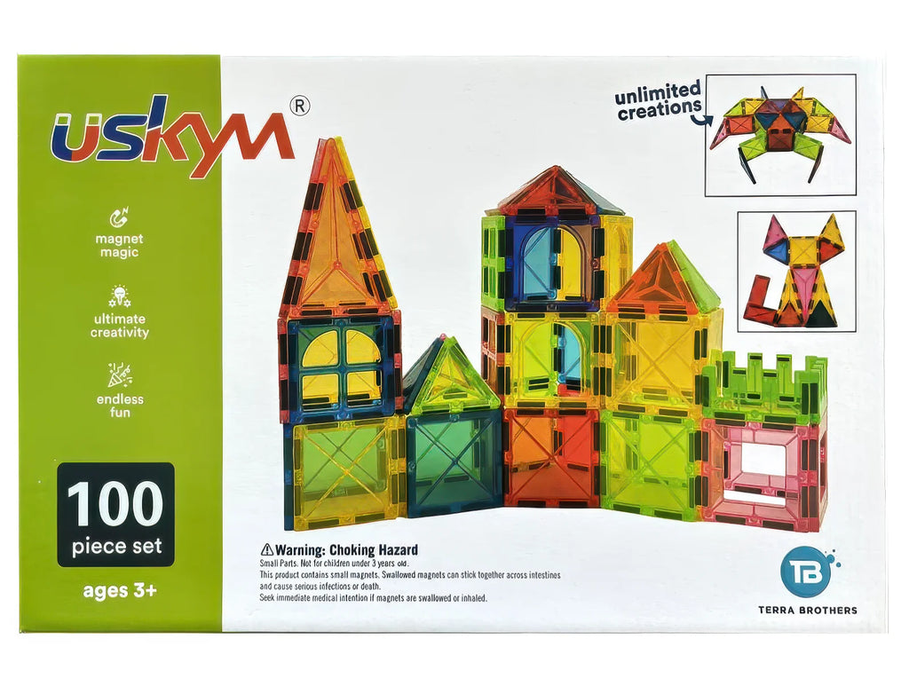 USKYM Magnetic Construction Set – 100PCS