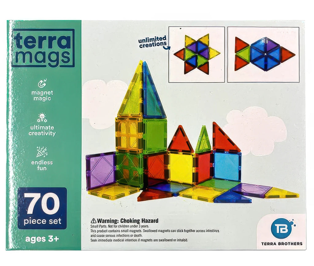 Terra Mags Magnetic Building Tiles – 70PCS