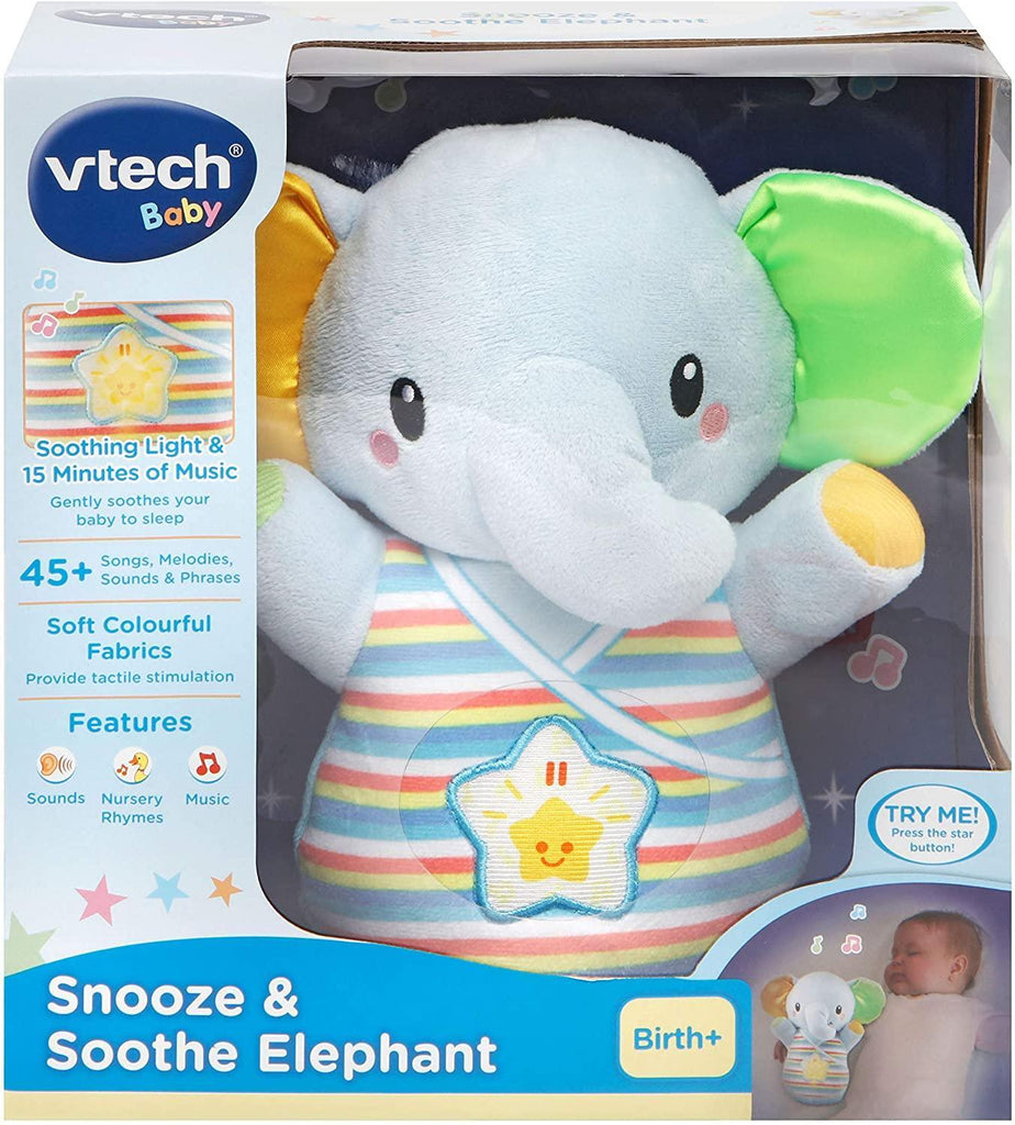 VTech 508603 Snooze & Soothe Elephant Blue - TOYBOX Toy Shop