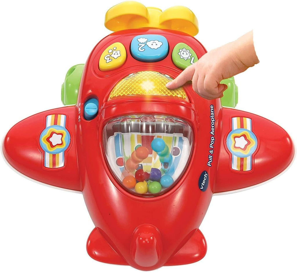 VTech 508803 Pull & Pop Pull and Pop Aeroplane - TOYBOX Toy Shop Cyprus