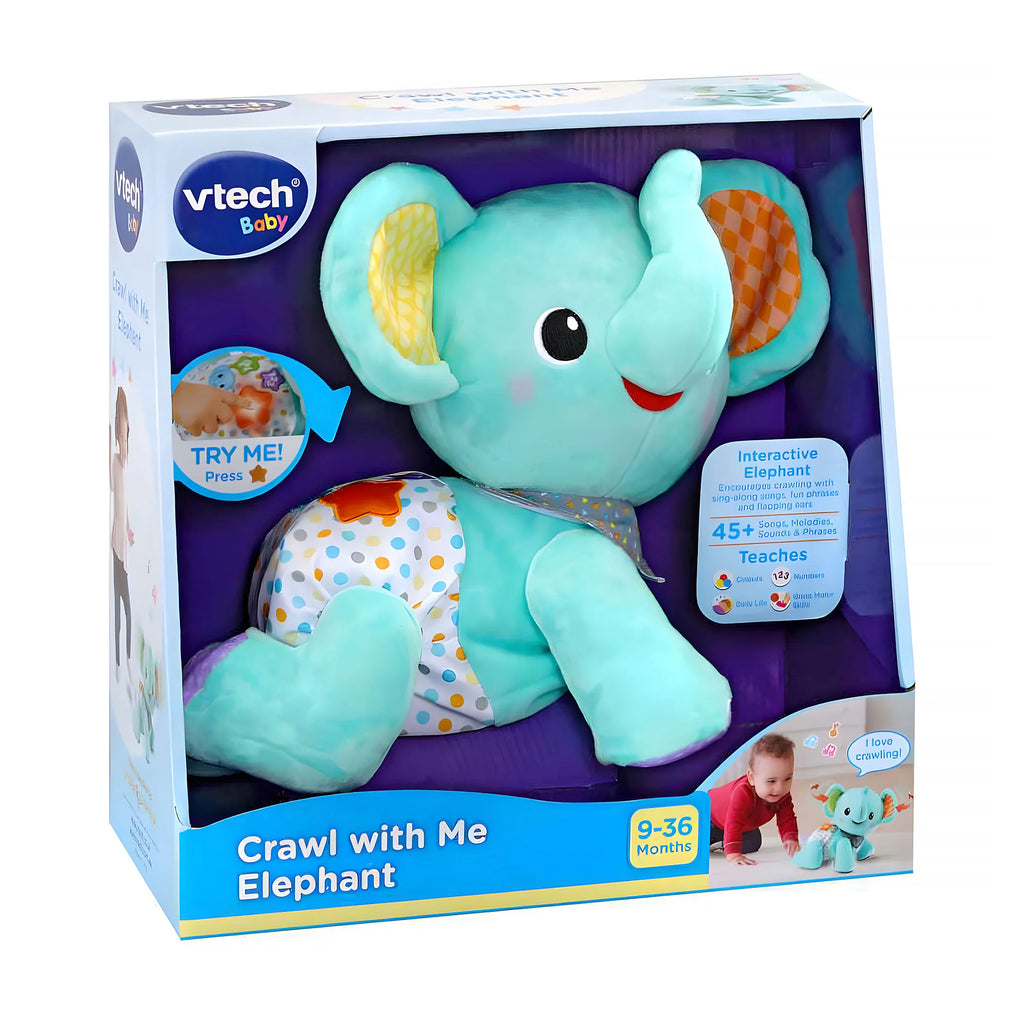 VTech Crawl With Me Elephant - TOYBOX Toy Shop