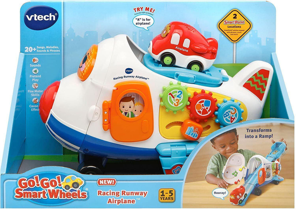 VTech Go! Go! Smart Wheels Racing Runway Airplane - TOYBOX Toy Shop Cyprus