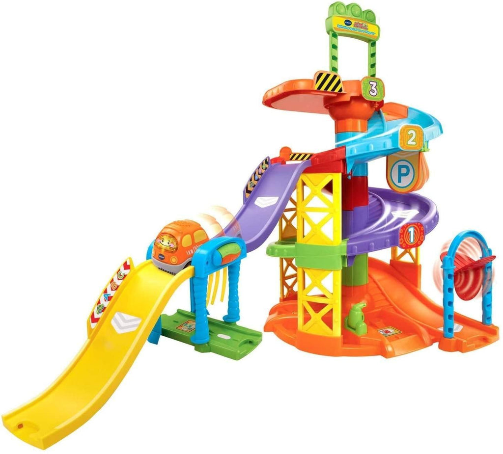 VTech Go! Go! Smart Wheels Spinning Spiral Tower Playset - Greek - TOYBOX Toy Shop