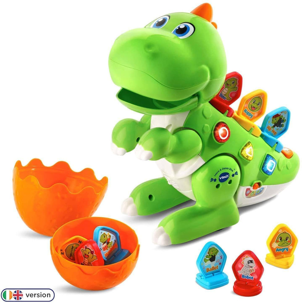 VTech Learn & Dance Dino Baby Interactive Toy - Green or Pink - TOYBOX Toy Shop