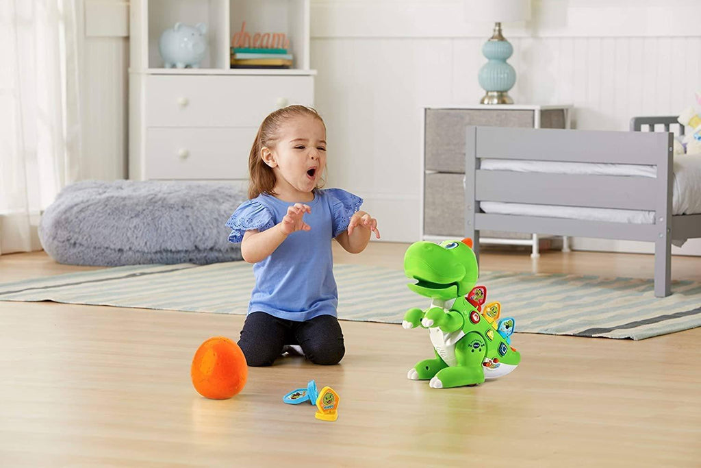 VTech Learn & Dance Dino Baby Interactive Toy - Green or Pink - TOYBOX Toy Shop