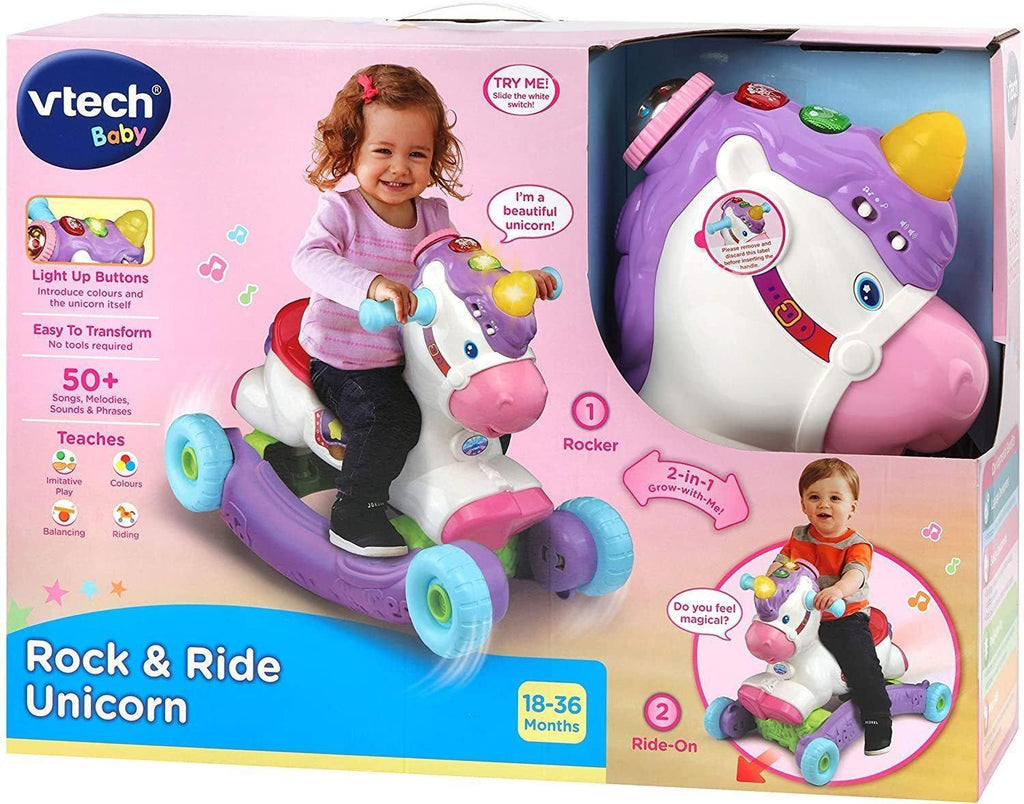 VTech Rock and Ride Unicorn - TOYBOX Toy Shop
