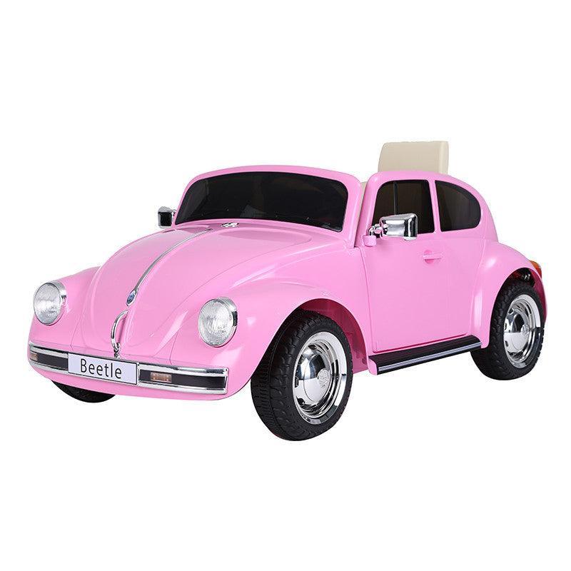 VW Beetle 12V Battery Ride-on Car with Remote Control - Colour Pink - TOYBOX