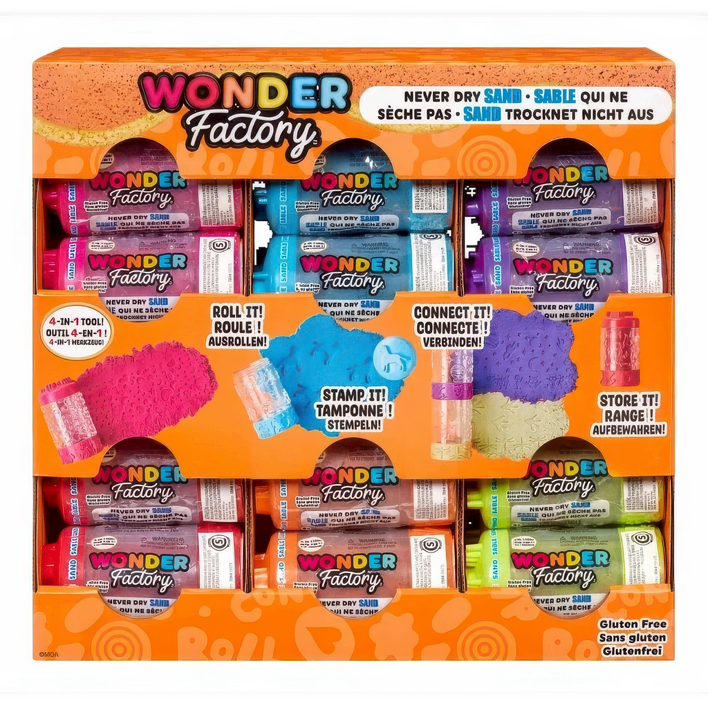 Wonder Factory Never Dry Sand Singles - Assorted