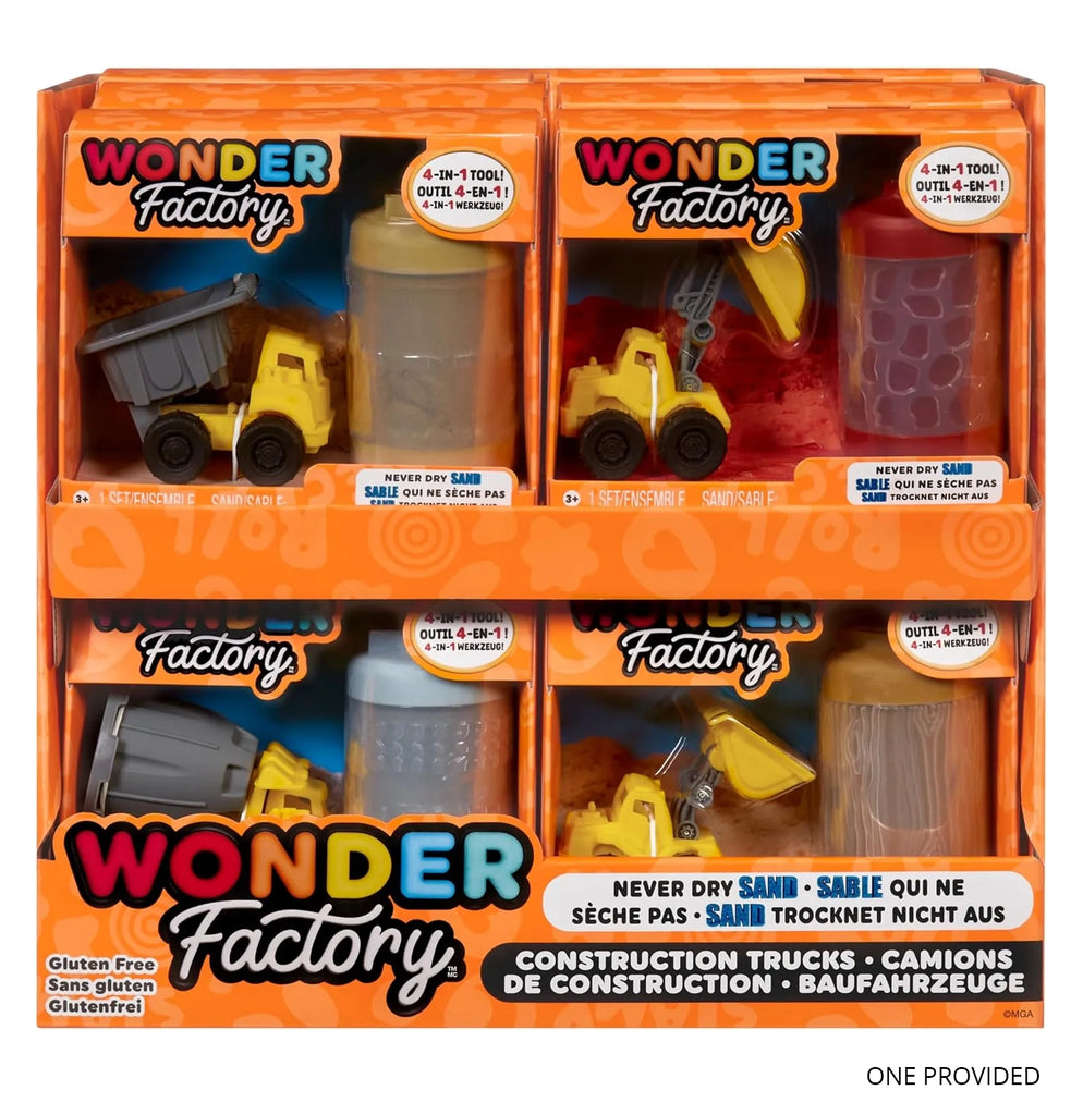 Wonder Factory Never Dry Sand Construction Trucks - Assorted