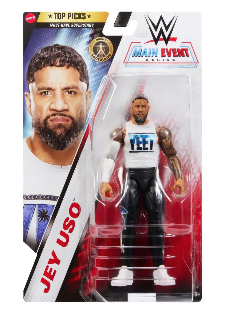 WWE Jey USO Yeet Main Event Top Picks Series 2025 Wrestling Action Figure