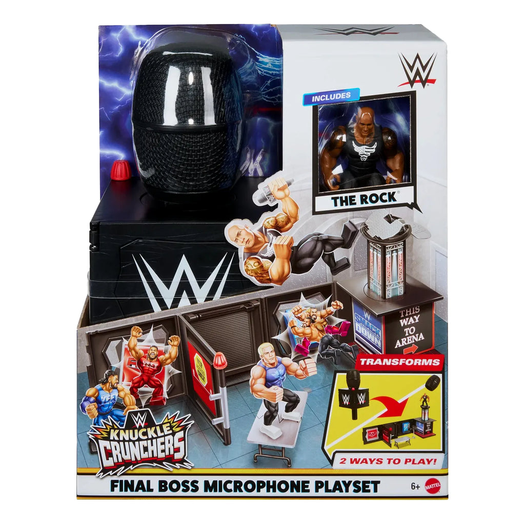 WWE Knuckle Crunchers Final Boss Microphone Playset