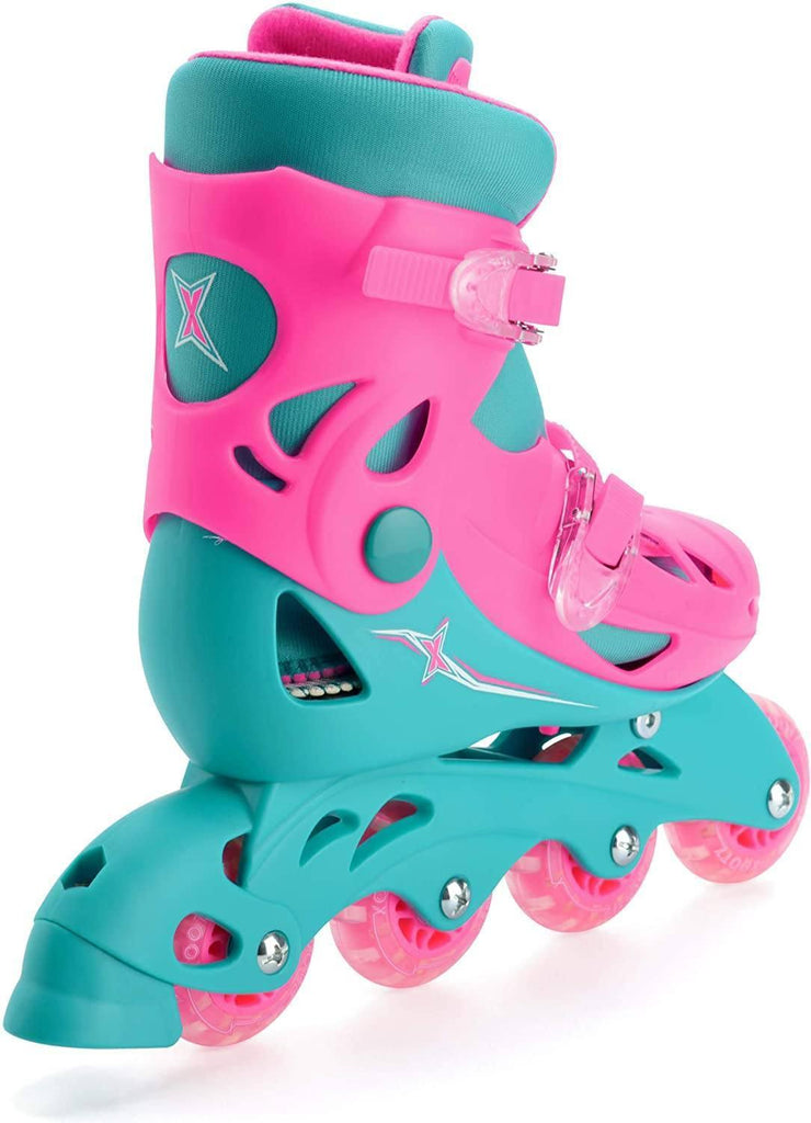 XOOTZ Inline Skates Girls Pink Size Medium - TOYBOX Toy Shop
