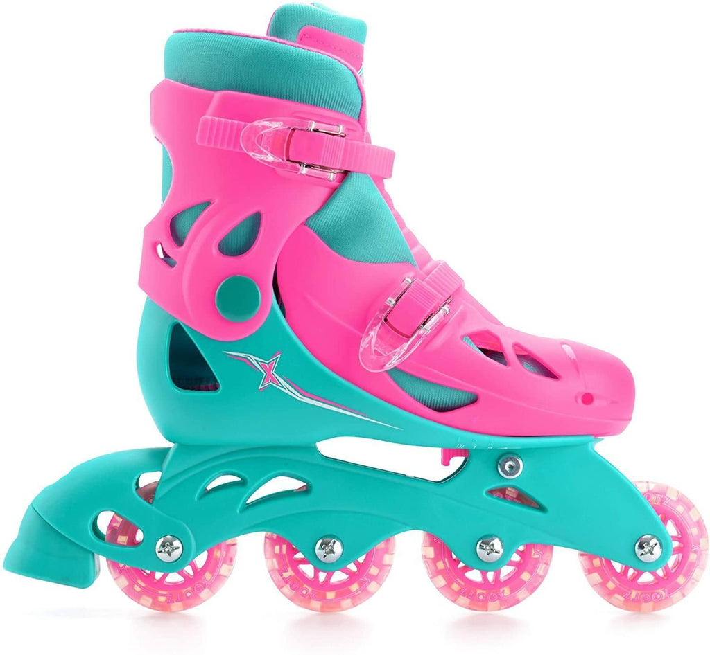XOOTZ Inline Skates Girls Pink Size Medium - TOYBOX Toy Shop