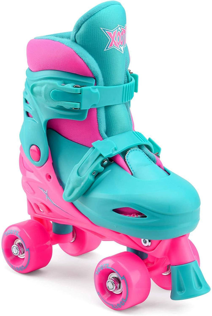 XOOTZ Kids Quad Skates, Beginner Adjustable Roller Skates Girls, Small - TOYBOX Toy Shop