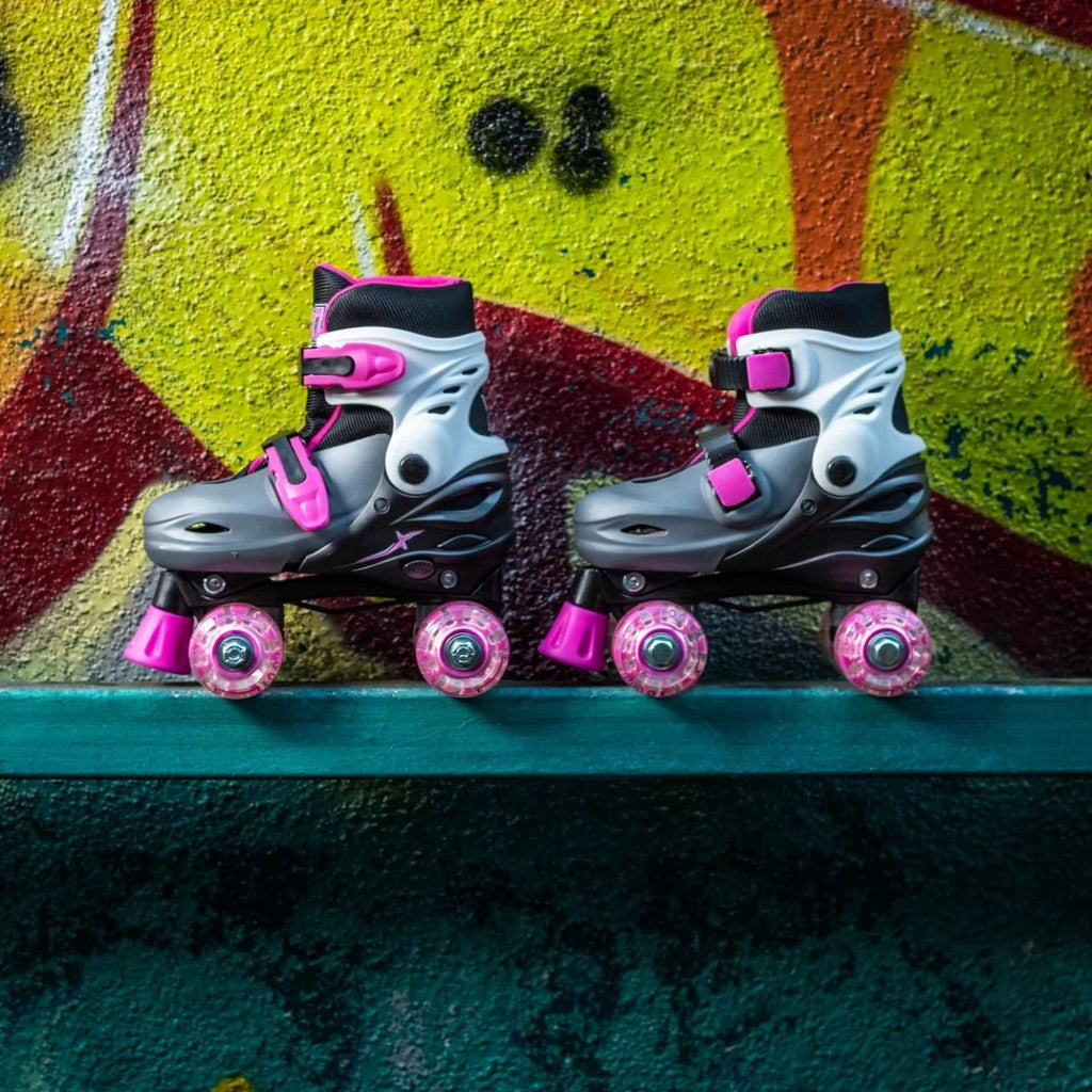Xootz Quad LED Skates - Pink - Size Medium - TOYBOX Toy Shop