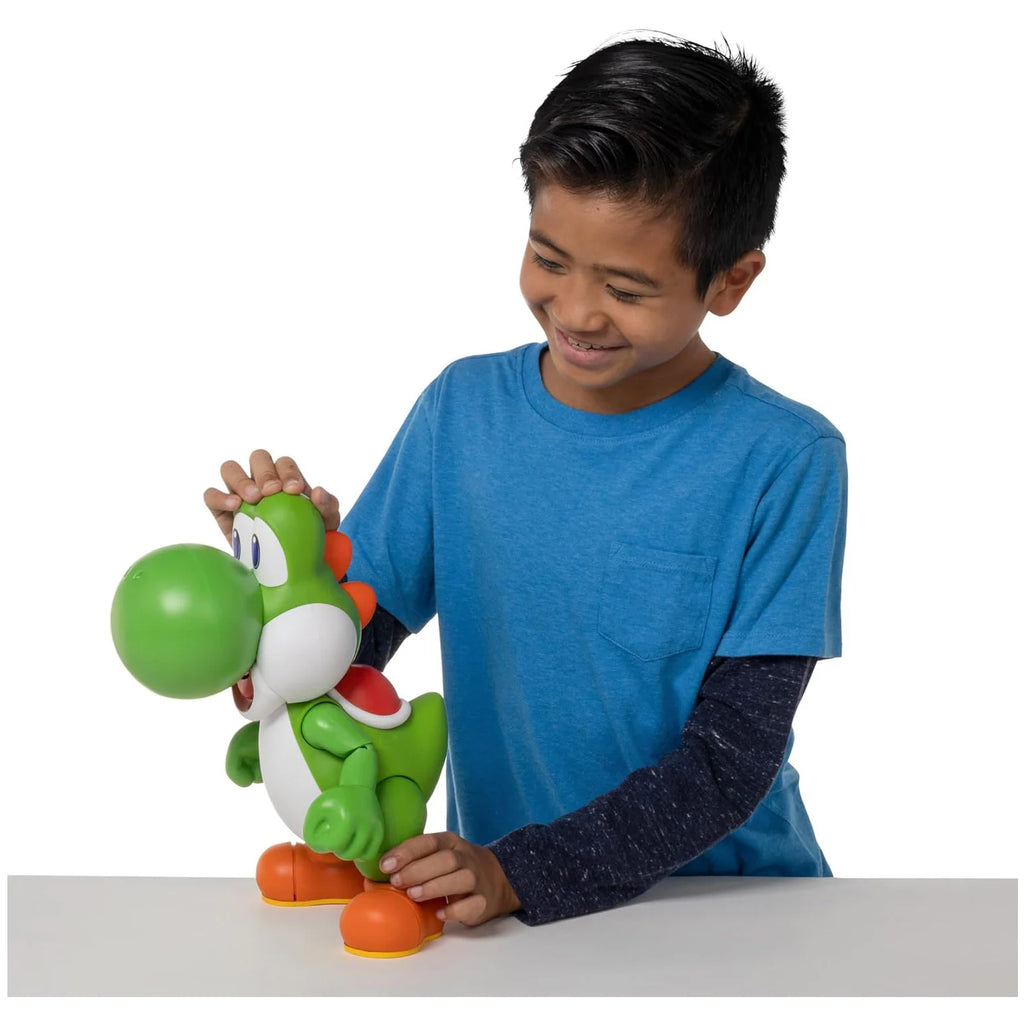 Yoshi Lets Go Super Mario Bros Interactive Figure 36cm - TOYBOX Toy Shop