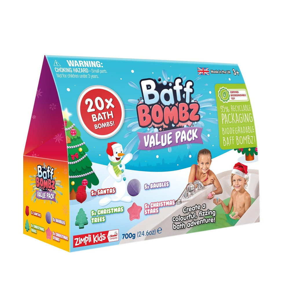 Zimpli Kids Christmas Baff Bombz - 20 Bath Pack - TOYBOX Toy Shop