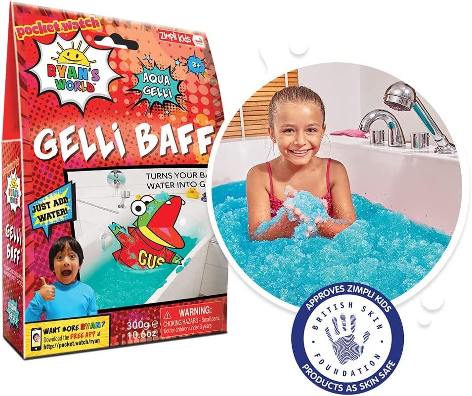 Zimpli Kids Ryan's World Gelli Baff 300g - Aqua Blue - TOYBOX Toy Shop