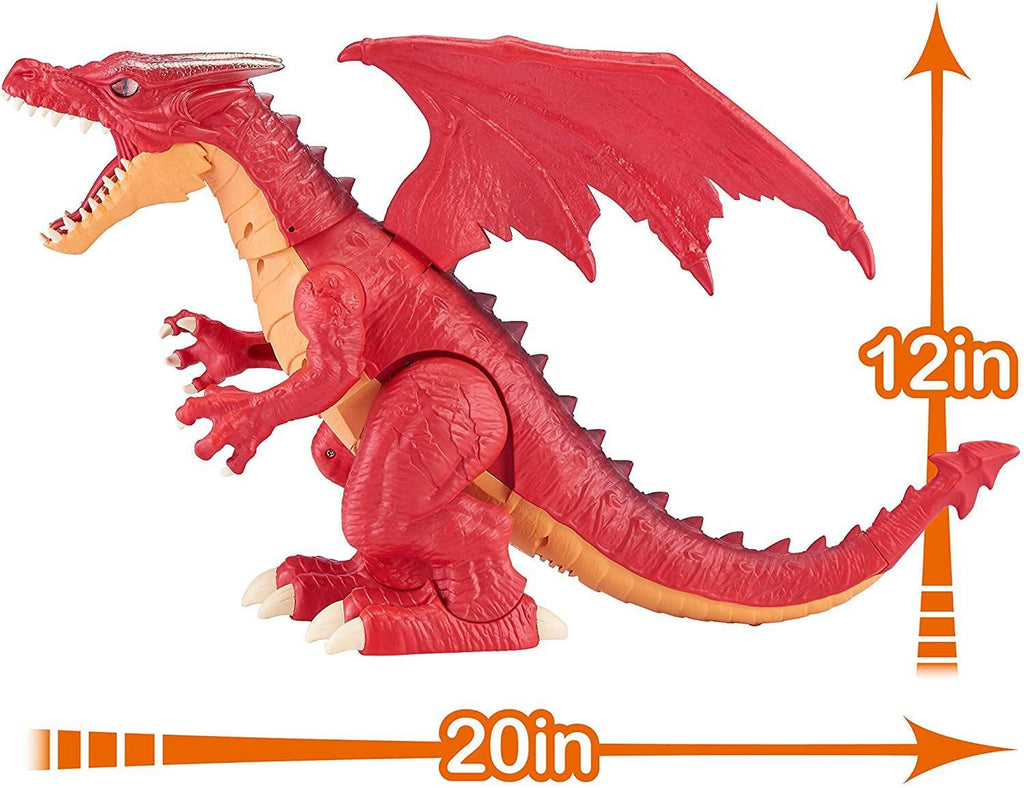 ZURU Robo Alive Fire Breathing Roaring Dragon Red or Ice Blasting Blue Dragon - TOYBOX Toy Shop
