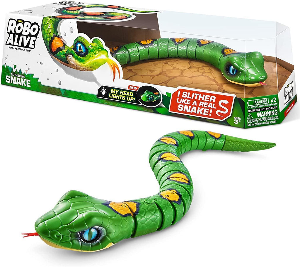 ZURU Robo Alive Robotic Snake - Green - TOYBOX Toy Shop