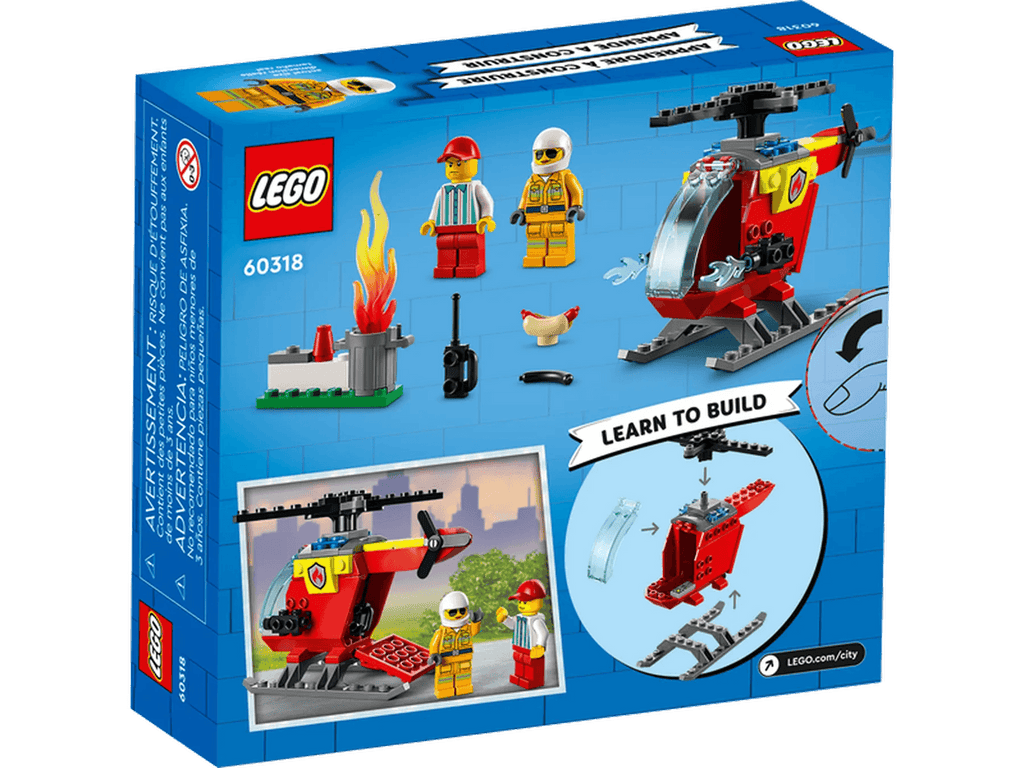 LEGO CITY 60318 Fire Helicopter - TOYBOX Toy Shop