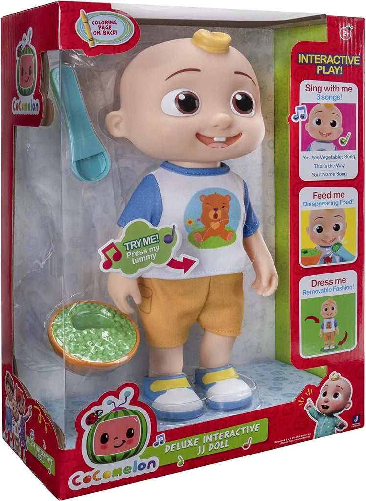 Cocomelon Deluxe JJ Interactive 12-Inch Doll - TOYBOX Toy Shop