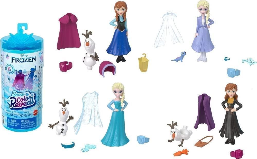 Disney Princess Frozen Small Dolls Colour Reveal 6 Surprises - TOYBOX