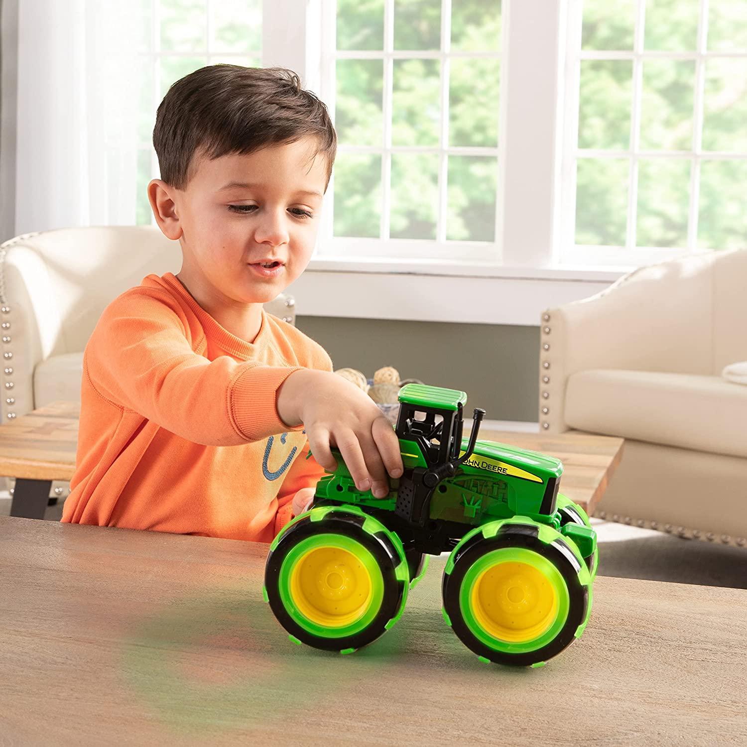 John Deere Monster Truck Toy with Neon Wheels – TOYBOX