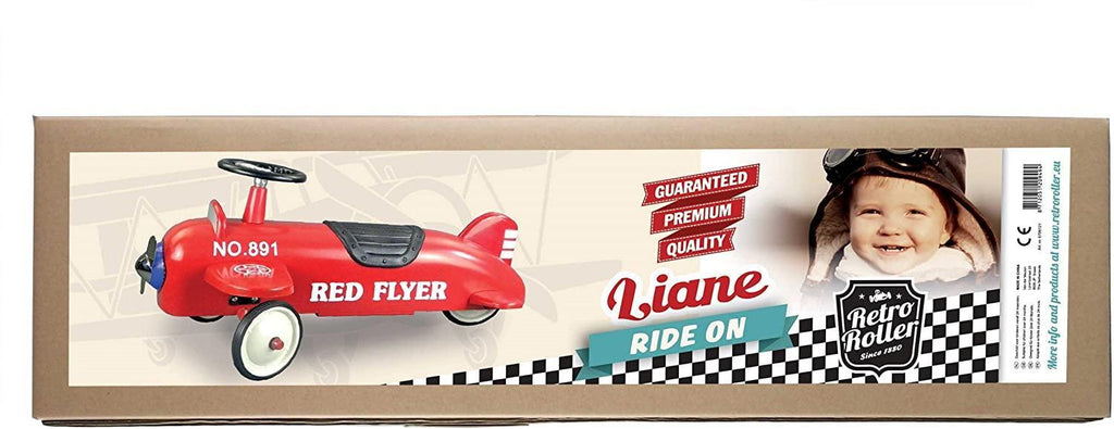 Retro Roller Aeroplane Ride On - Liane - TOYBOX Toy Shop