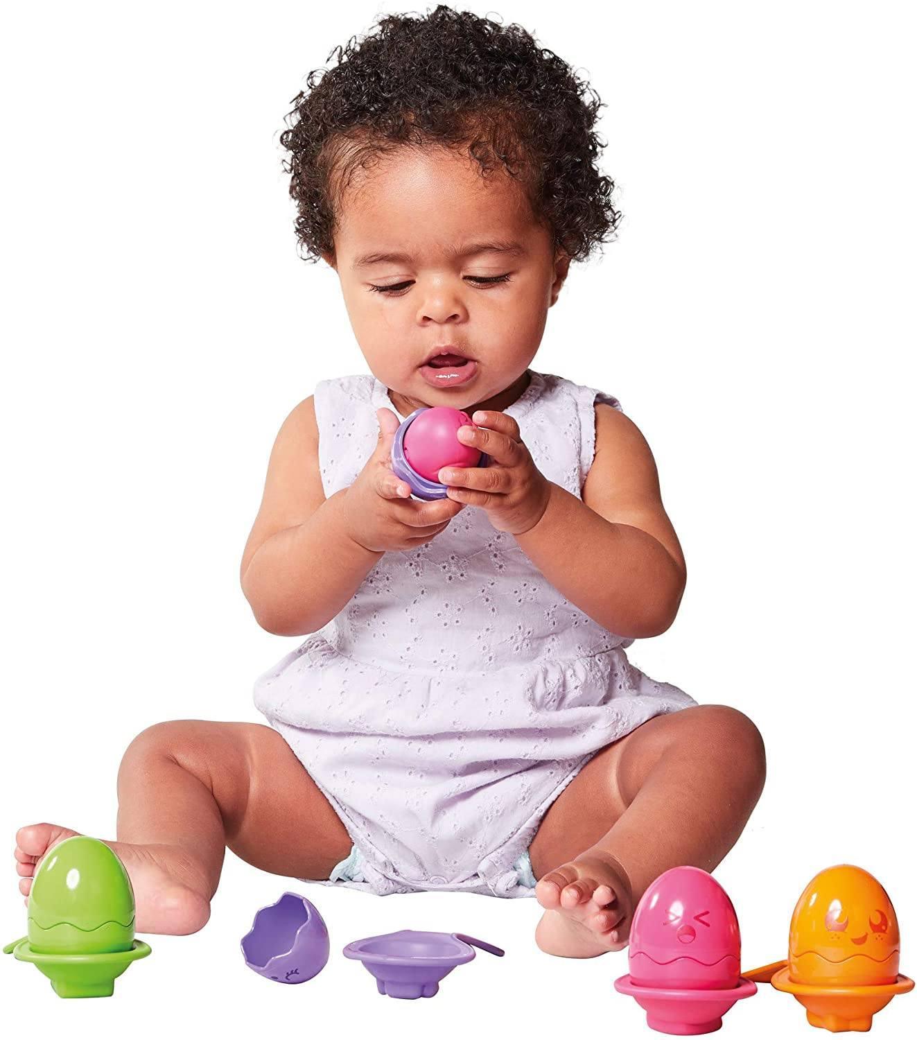 Baby Toy Hide And Squeak Eggs TOMY Toomies Hide And Squeak Egg And